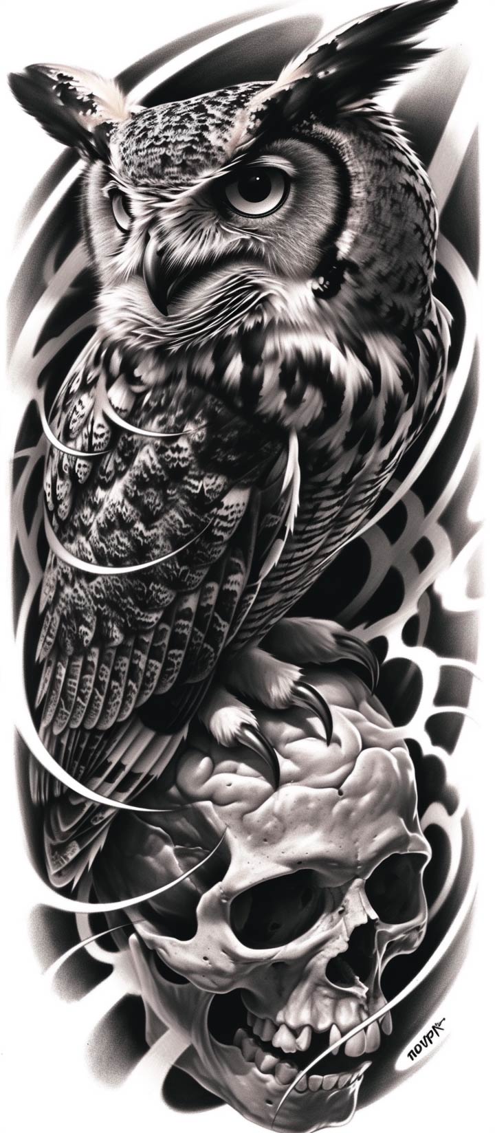 ludgerarts_owl_attack__skull__black_and_grey_tattoo_design_ch_f62aec5a-3676-443c-815a-0ec83020a6ef_2